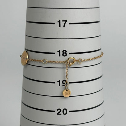 Fendi F's Rhinestone Bracelet Logo Gold Plated — view 5