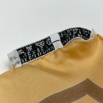Hermes Carre 90 Casse Noisette Nutcracker Squirrel Pattern Nut Scarf Silk Yellow Multicolor — view 3