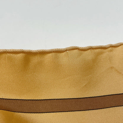 Hermes Carre 90 Casse Noisette Nutcracker Squirrel Pattern Nut Scarf Silk Yellow Multicolor — view 5