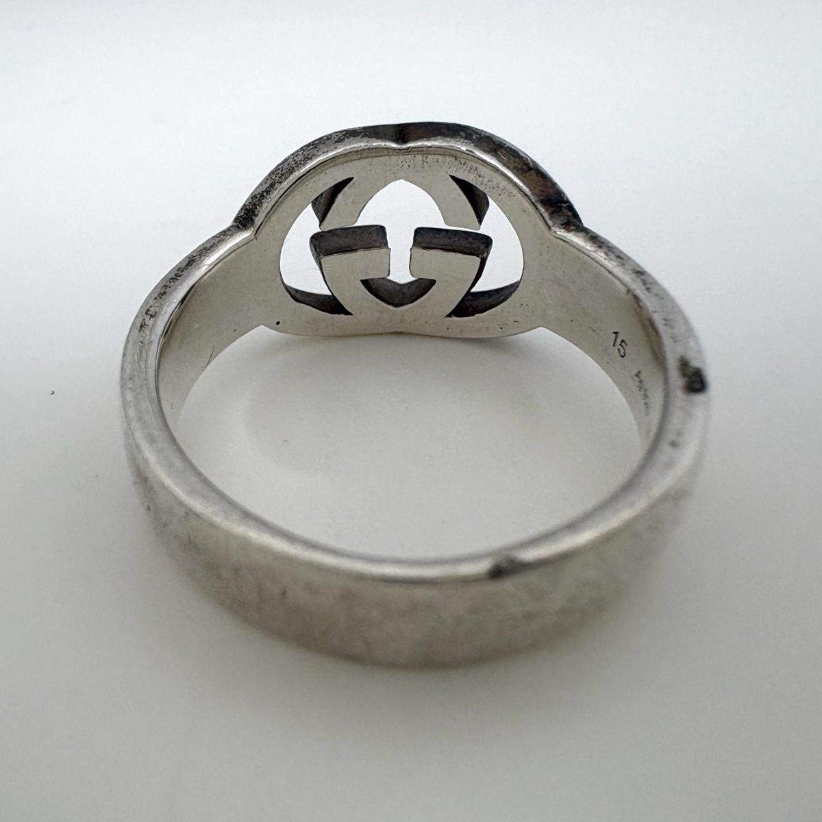 Gucci Interlocking Ring Silver — view 4