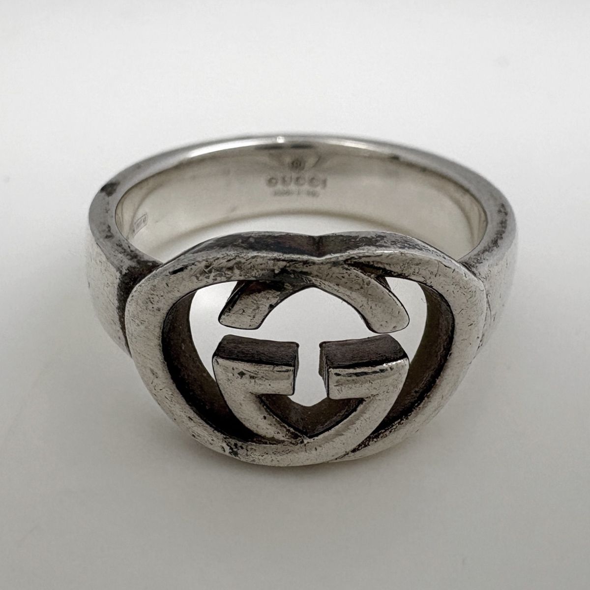 Gucci Interlocking Ring Silver — view 2