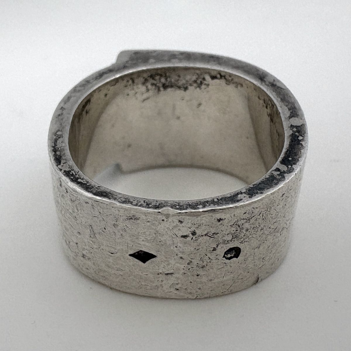 Hermes Candy Ring Logo Silver Blue — view 4