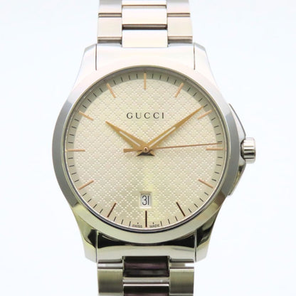 Gucci Watch Timeless 126.4 Stainless Steel Silver Dial Diamante — view 2