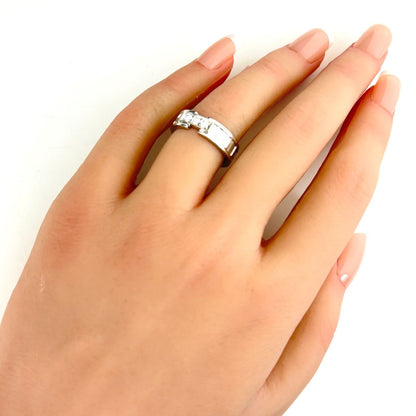 Tiffany & Co Atlas Ring Pave Diamond — view 6