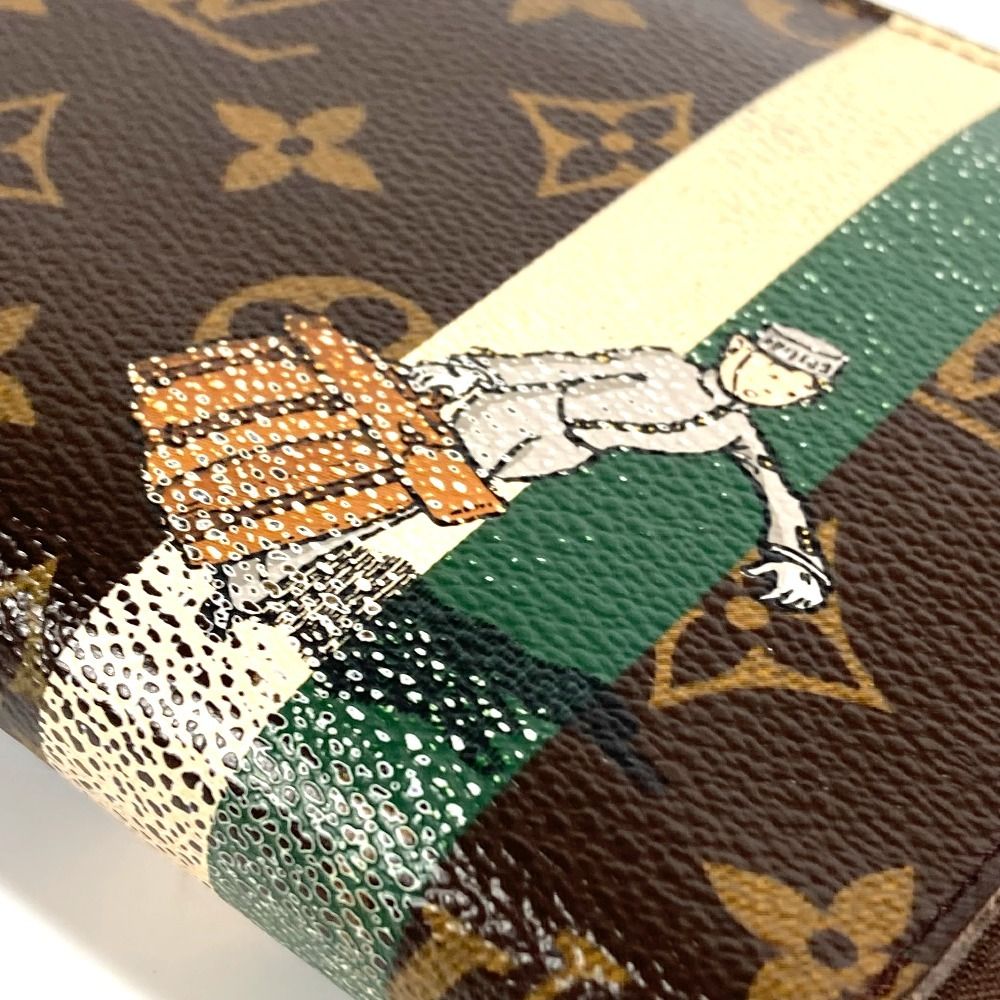 Louis Vuitton Wallet Zippy Organizer Belboy Monogram Canvas Green Brown — view 6
