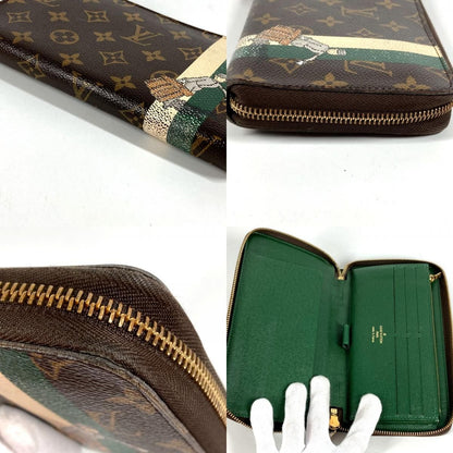 Louis Vuitton Wallet Zippy Organizer Belboy Monogram Canvas Green Brown — view 7
