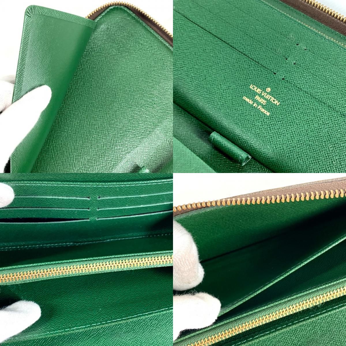 Louis Vuitton Wallet Zippy Organizer Belboy Monogram Canvas Green Brown — view 8