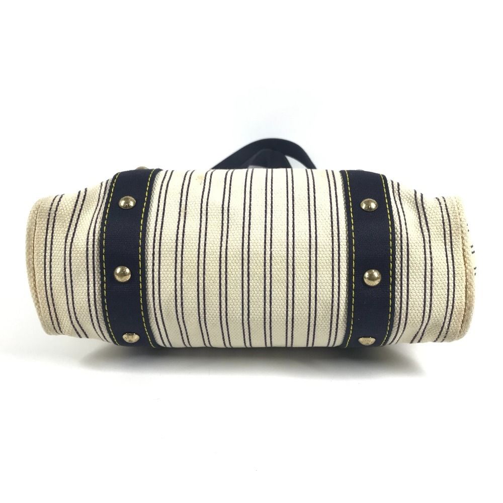 Louis Vuitton Shoulder Bag Cabas MM Canvas Ivory Navy — view 5