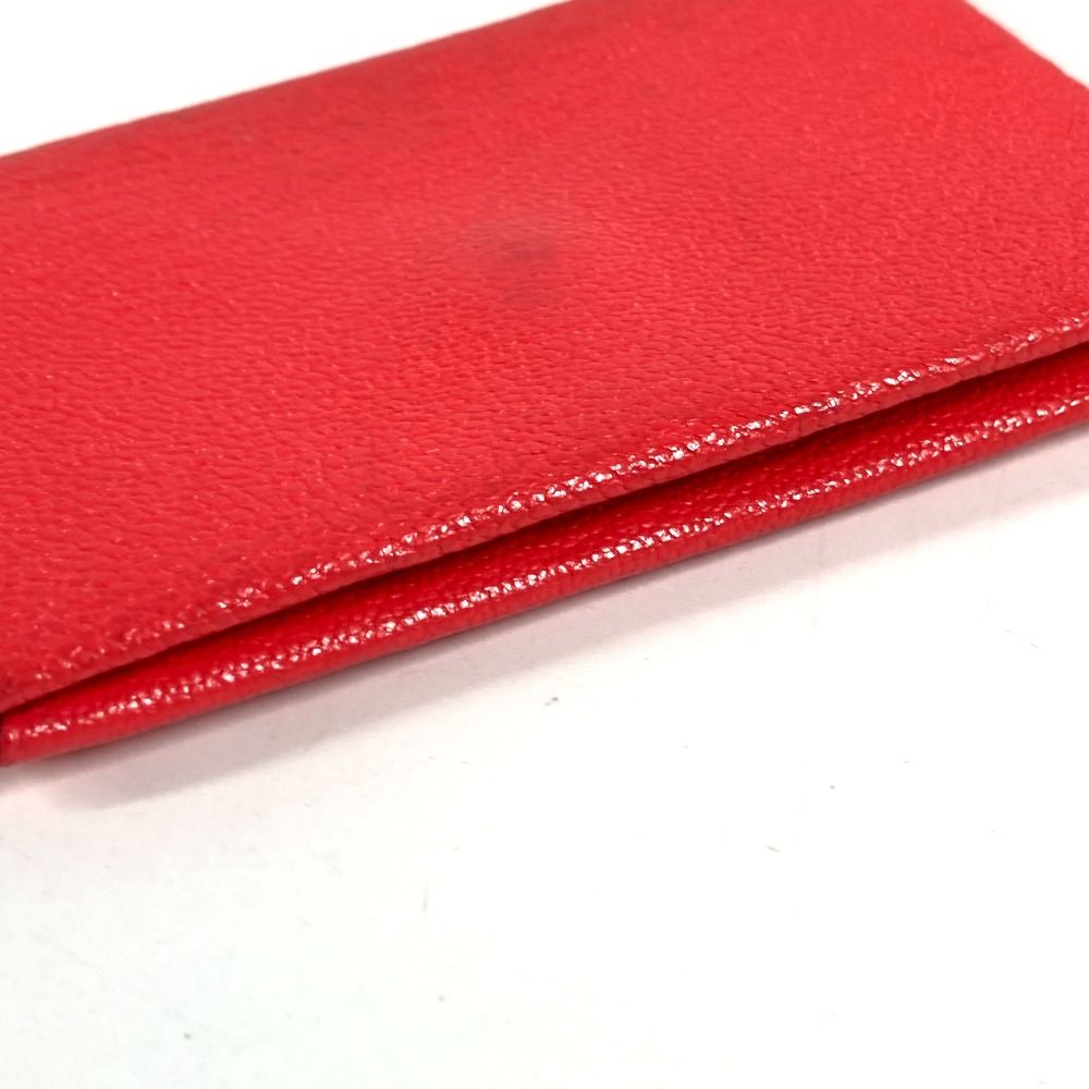 Hermes Card Case Calvi Verso Bicolor Chevre Red — view 4