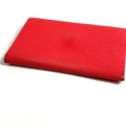 Hermes Card Case Calvi Verso Bicolor Chevre Red — view 6