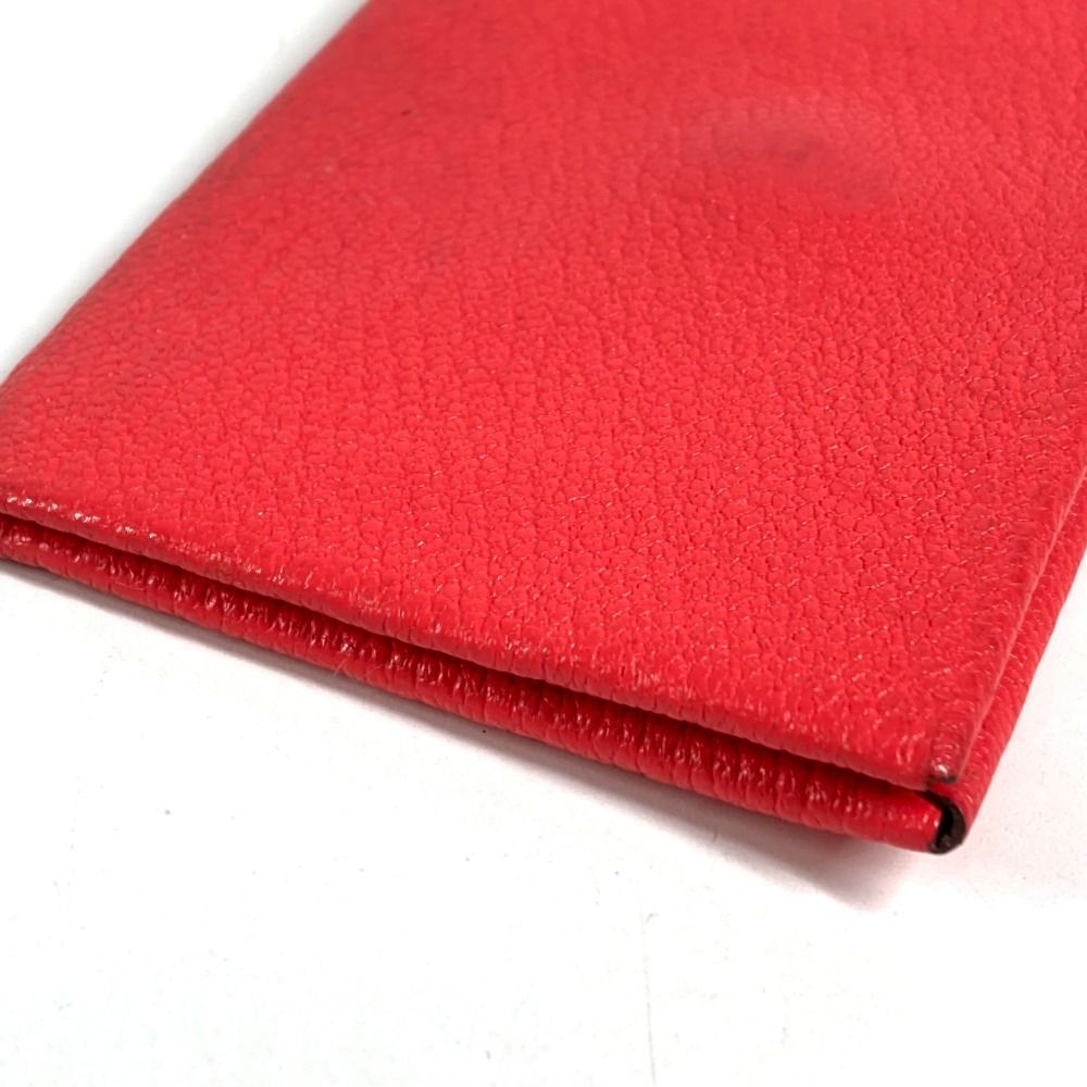 Hermes Card Case Calvi Verso Bicolor Chevre Red — view 5