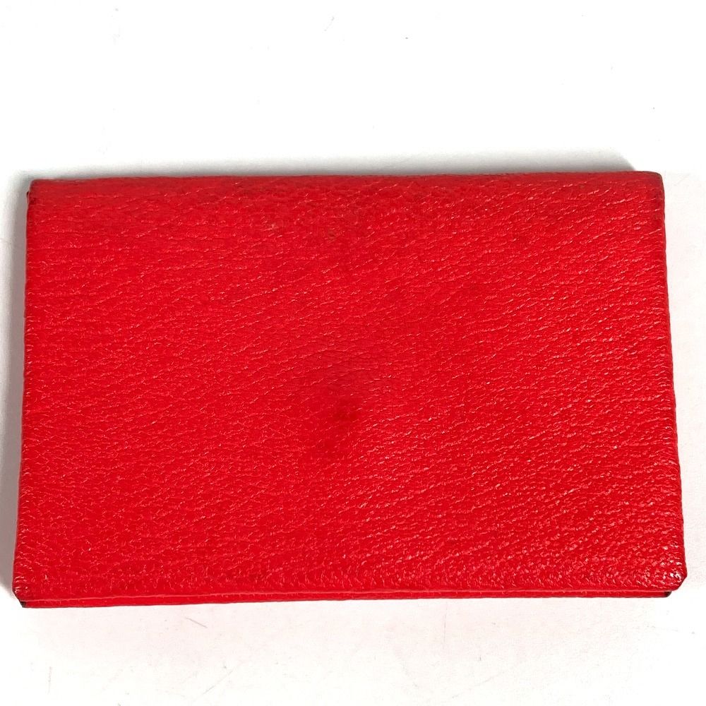 Hermes Card Case Calvi Verso Bicolor Chevre Red — view 2