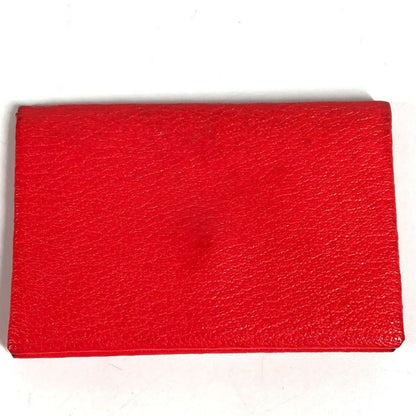 Hermes Card Case Calvi Verso Bicolor Chevre Red — view 2
