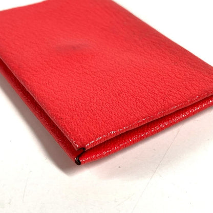 Hermes Card Case Calvi Verso Bicolor Chevre Red — view 3