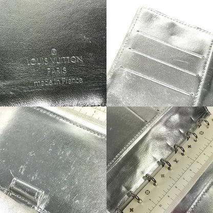 Louis Vuitton Notebook Cover Agenda PM Leather Silver — view 8