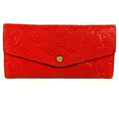 Louis Vuitton Wallet Portefeuille Monogram Empreinte Leather Orian Red — view 2