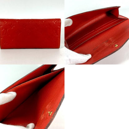 Louis Vuitton Wallet Portefeuille Monogram Empreinte Leather Orian Red — view 9