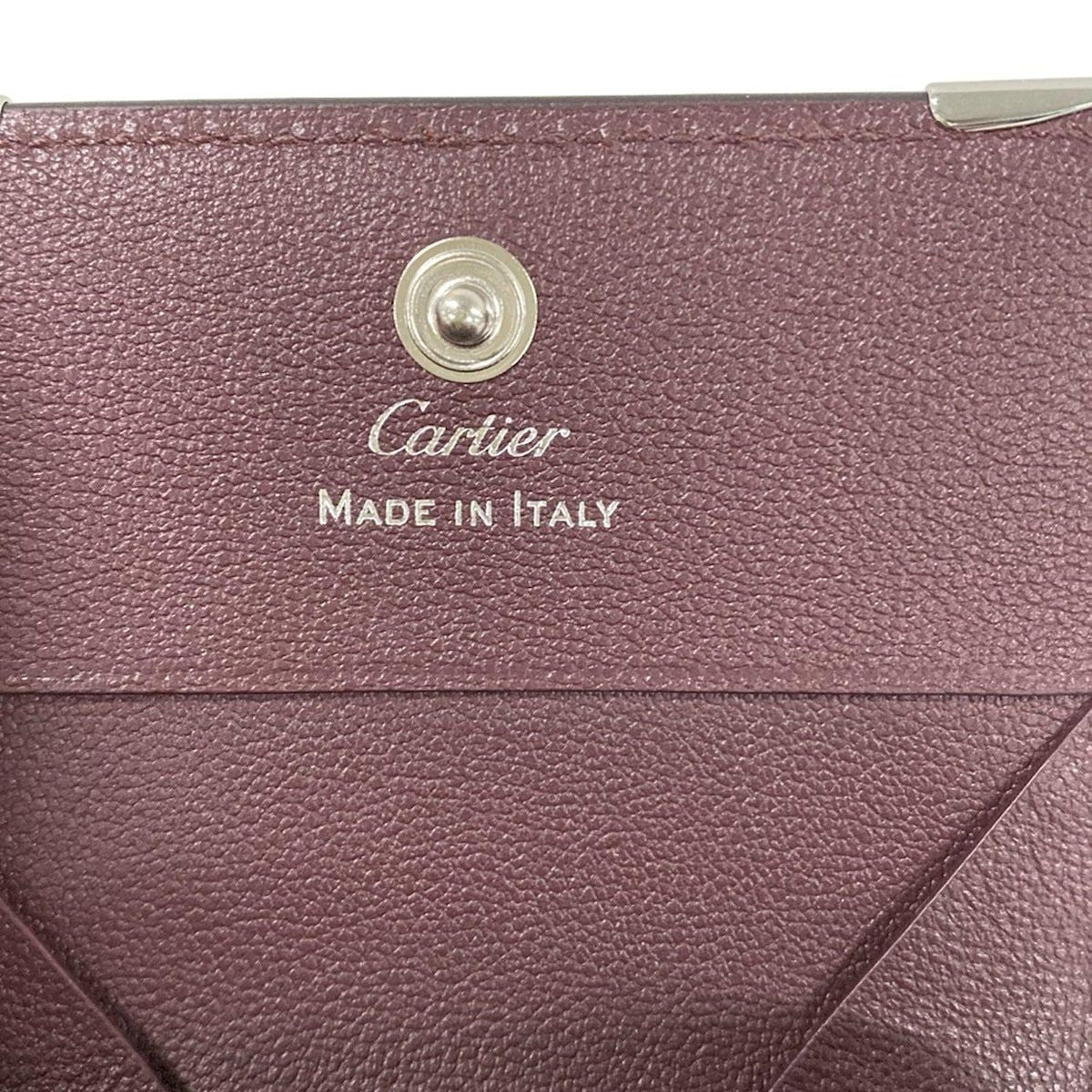 Cartier Coin Case Must de Cartier Square Black Leather — view 4