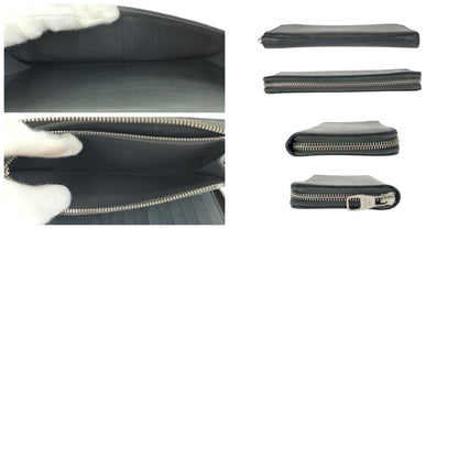 Louis Vuitton Taurillon Zippy Wallet Vertical Black Silver Leather — view 9