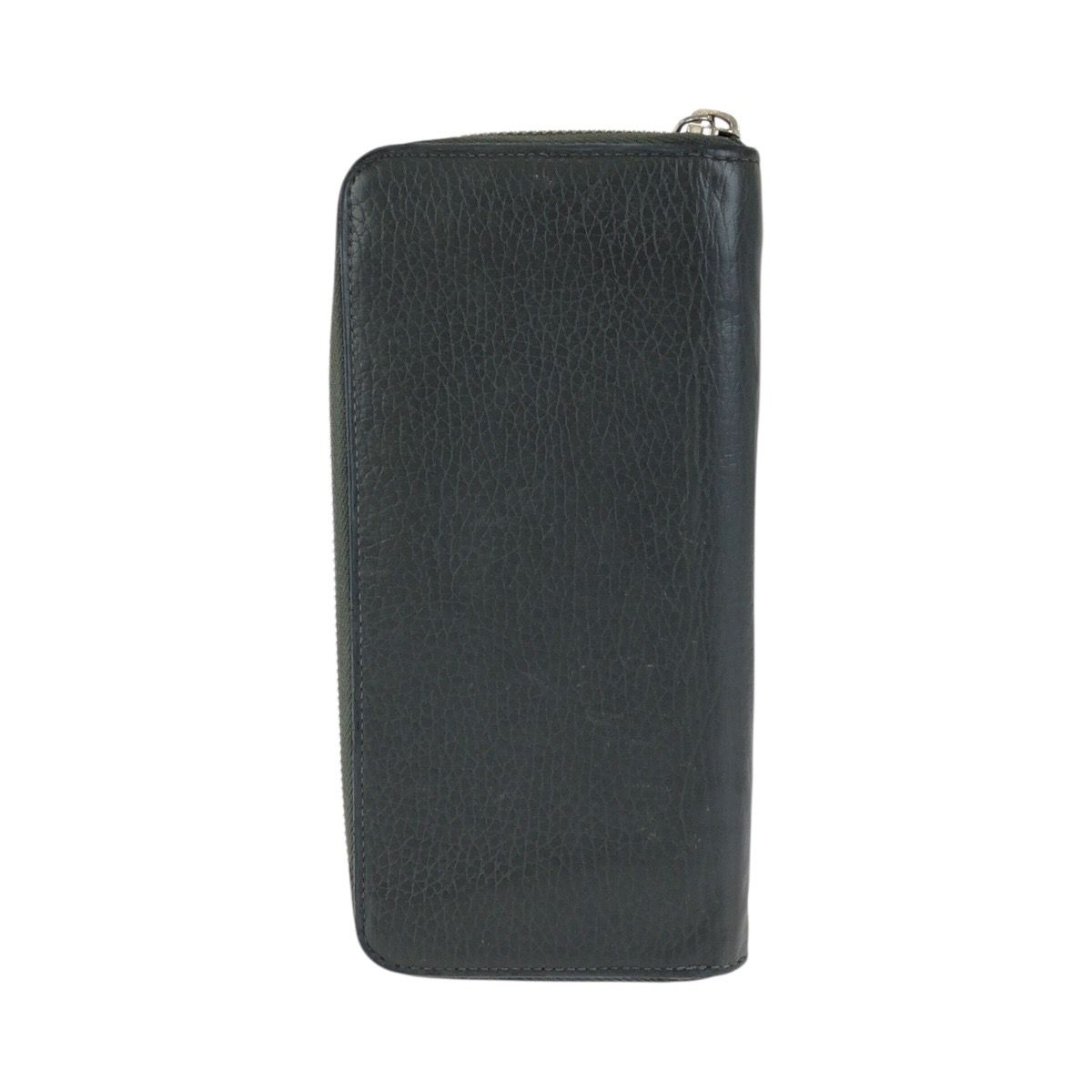 Louis Vuitton Taurillon Zippy Wallet Vertical Black Silver Leather — view 2