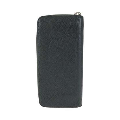 Louis Vuitton Taurillon Zippy Wallet Vertical Black Silver Leather — view 2