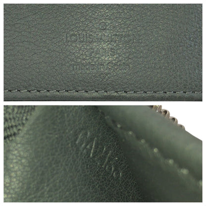 Louis Vuitton Taurillon Zippy Wallet Vertical Black Silver Leather — view 5