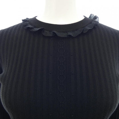 Hermes Knit Top Black 36 Translucency — view 5