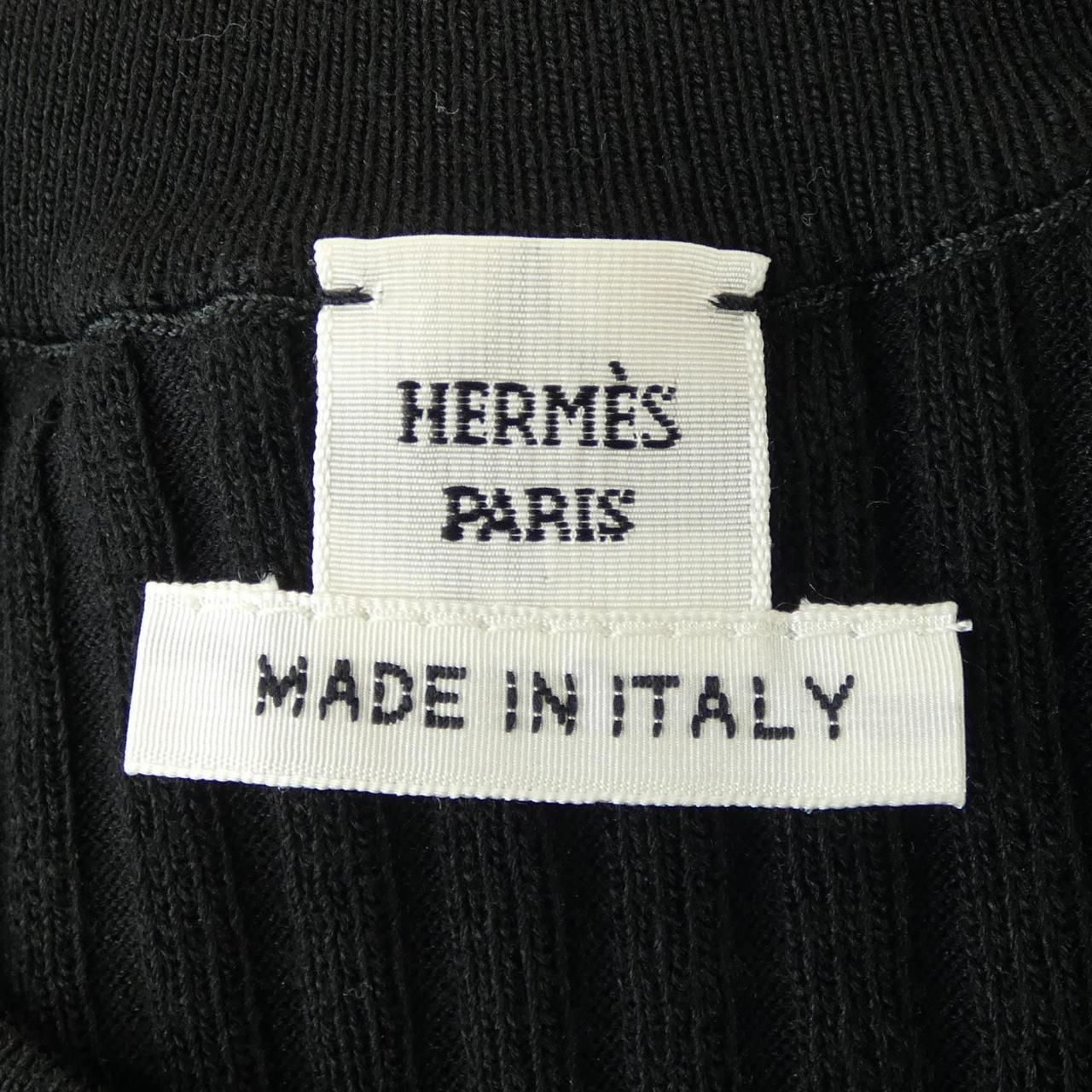 Hermes Knit Top Black 36 Translucency — view 4