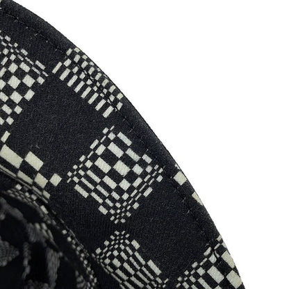 Louis Vuitton Hat Bonneted Damier Reversible Bucket Hat Cotton Black White