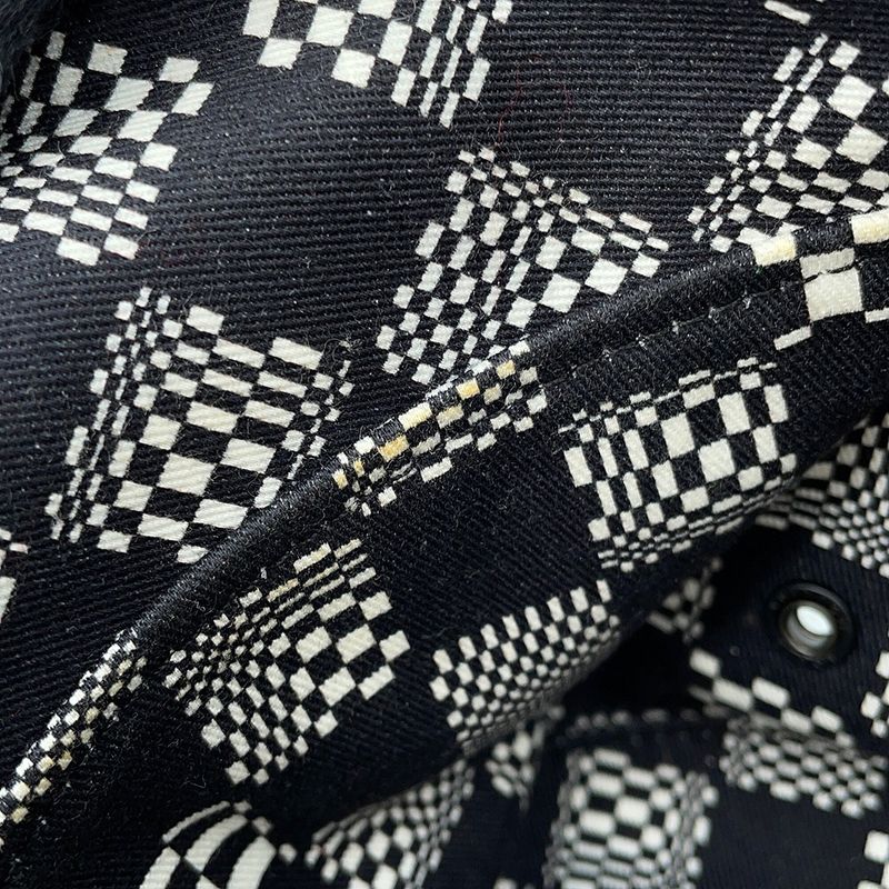 Louis Vuitton Hat Bonneted Damier Reversible Bucket Hat Cotton Black White