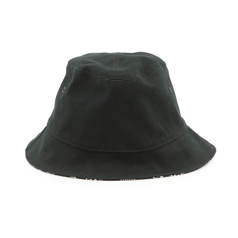 Louis Vuitton Hat Bonneted Damier Reversible Bucket Hat Cotton Black White