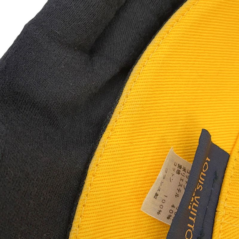 Louis Vuitton Hat Reversible Bucket Hat 58 Hat Black Yellow