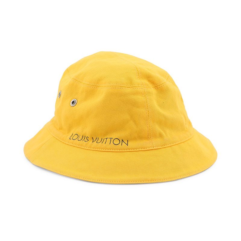 Louis Vuitton Hat Reversible Bucket Hat 58 Hat Black Yellow
