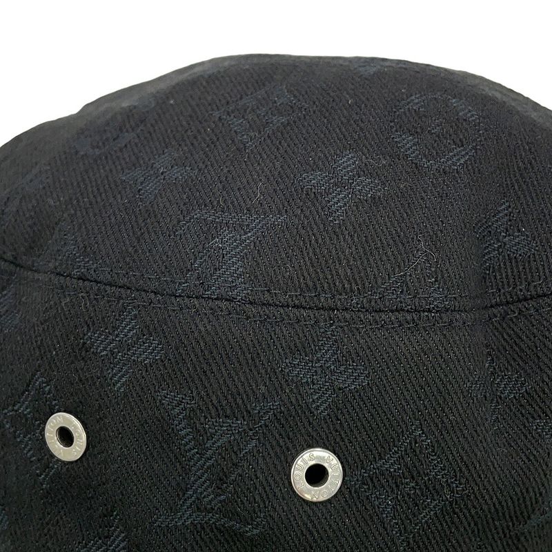 Louis Vuitton Hat Reversible Bucket Hat 58 Hat Black Yellow