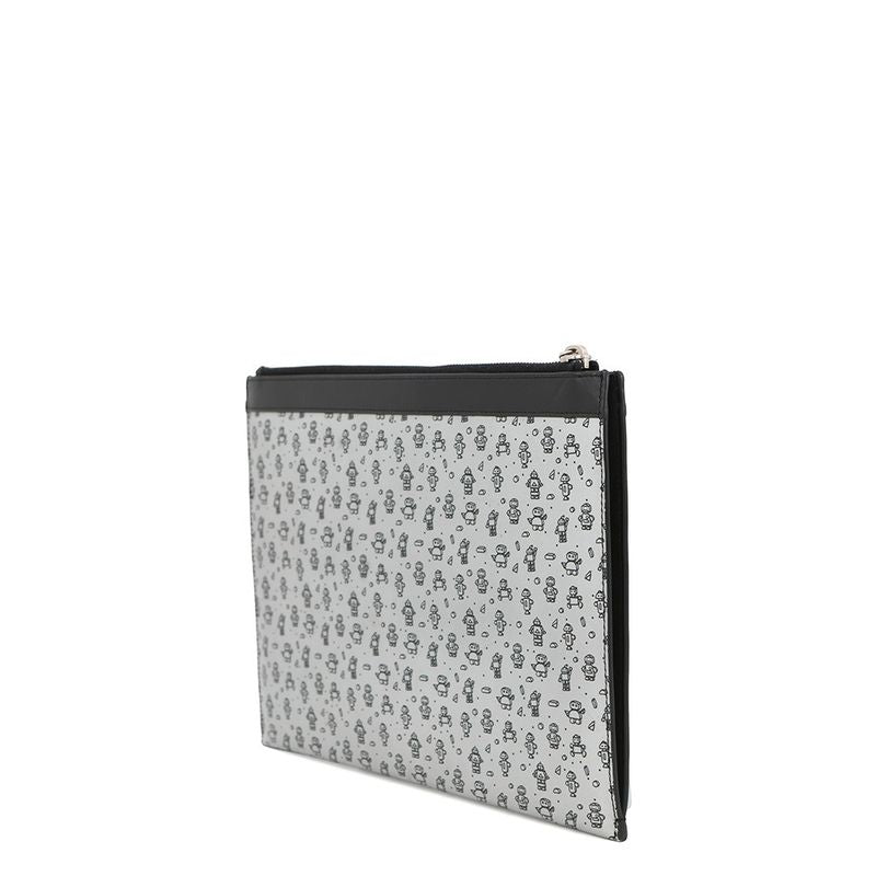 Saint Laurent Paris Clutch Robot Black Silver-black