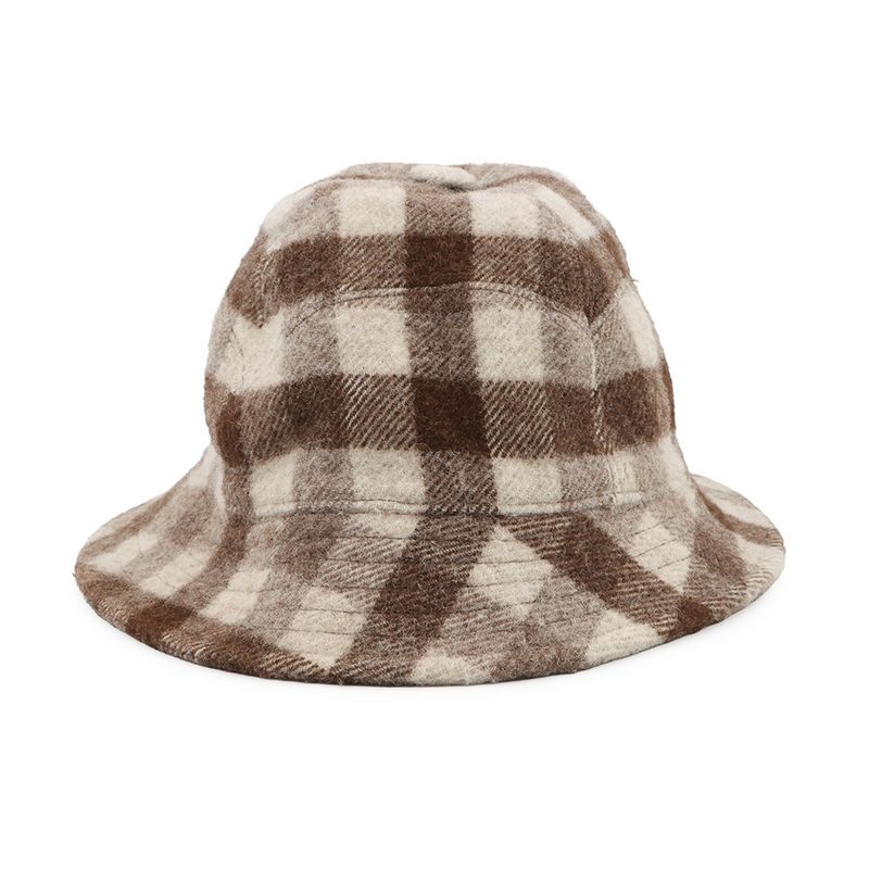 Gucci Bucket Hat Check Fedora Hat Wool