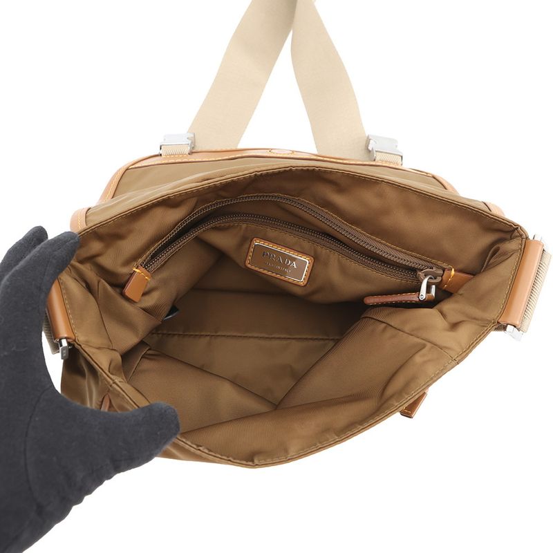 Prada Shoulder Bag Re-Nylon Saffiano Nylon Leather