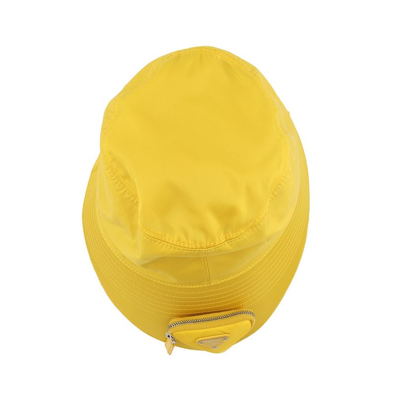 Prada Hat Re-Nylon Triangle Logo with Mini Pouch Bucket