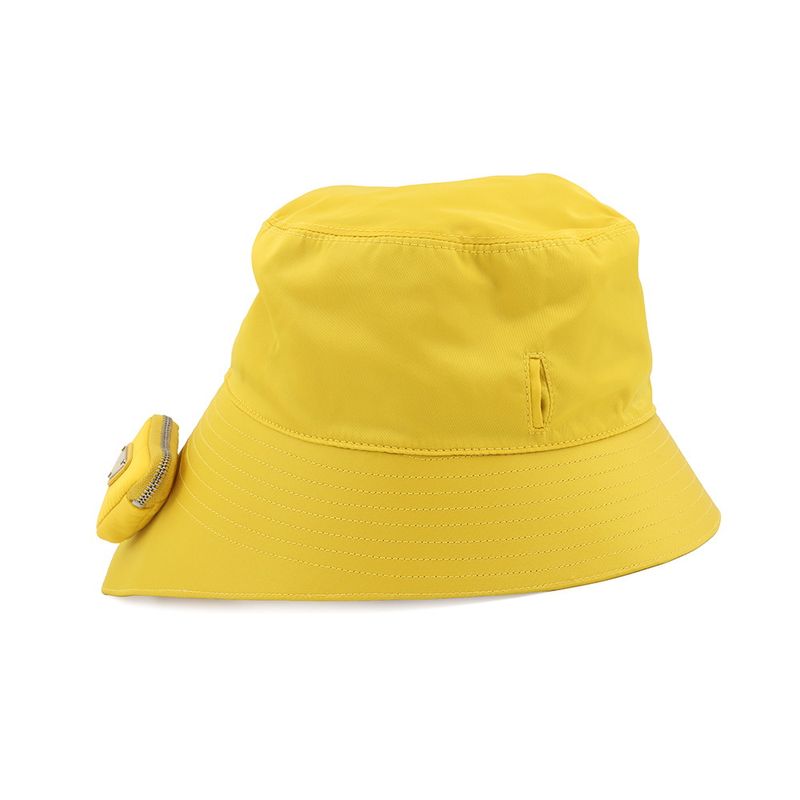 Prada Hat Re-Nylon Triangle Logo with Mini Pouch Bucket