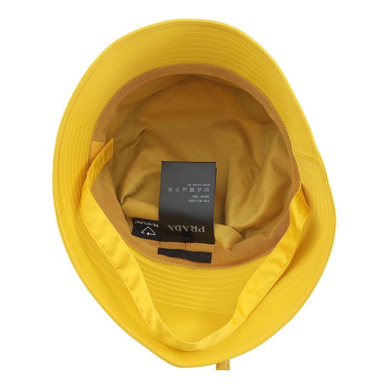 Prada Hat Re-Nylon Triangle Logo with Mini Pouch Bucket