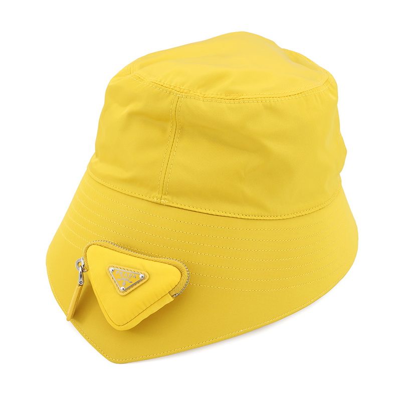 Prada Hat Re-Nylon Triangle Logo with Mini Pouch Bucket
