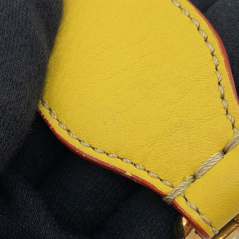 Fendi Shoulder Strap Leather Yellownavy