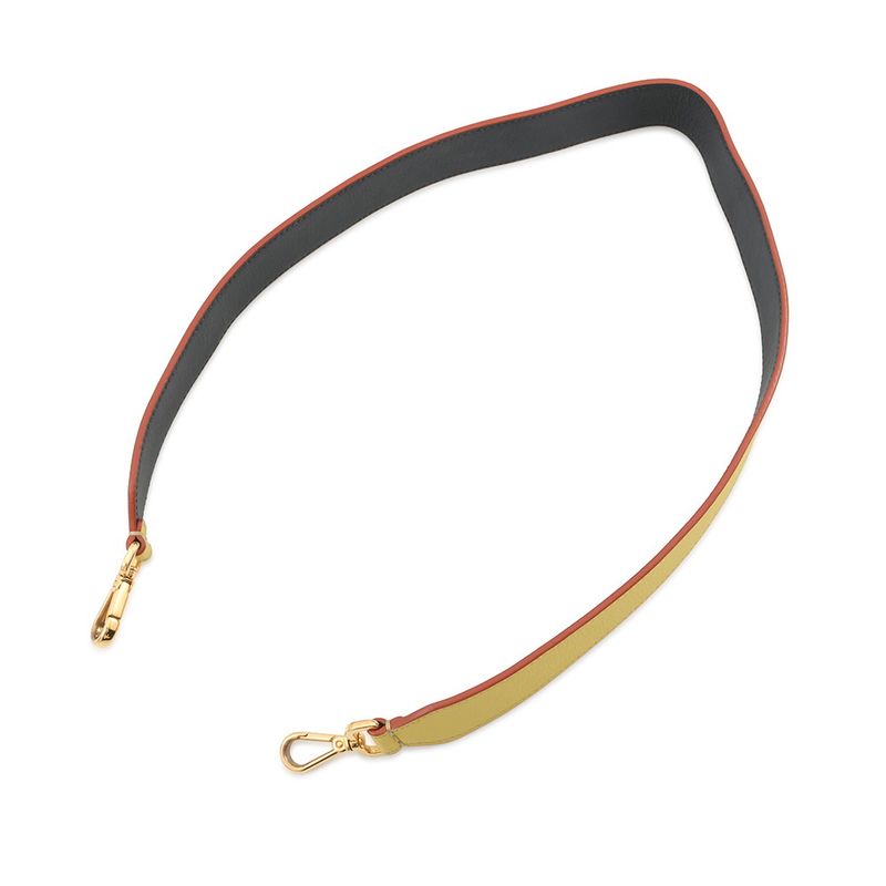 Fendi Shoulder Strap Leather Yellownavy