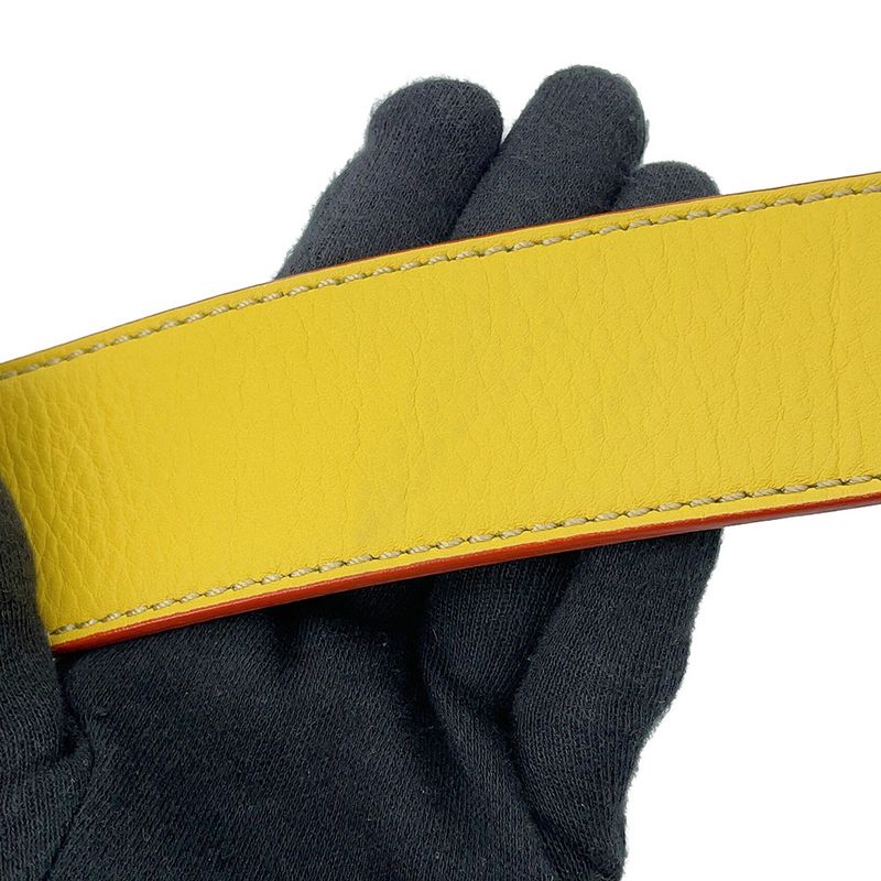 Fendi Shoulder Strap Leather Yellownavy
