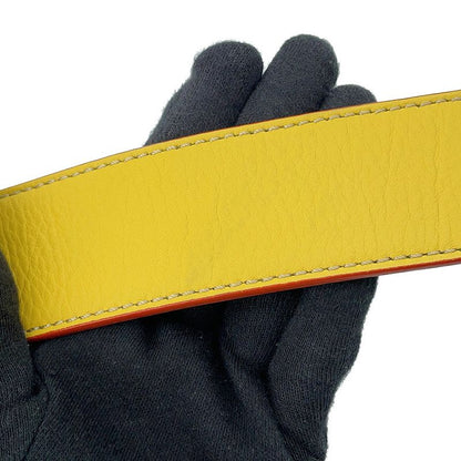 Fendi Shoulder Strap Leather Yellownavy