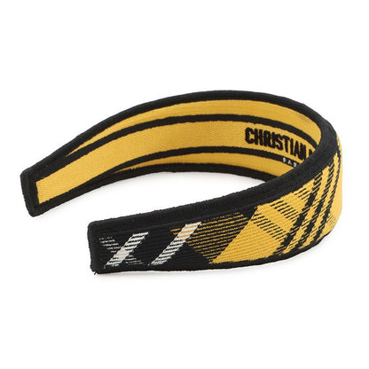 Dior Headband Check Hair Black Yellowblack