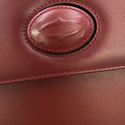Cartier Handbag Must Leather Bordeaux