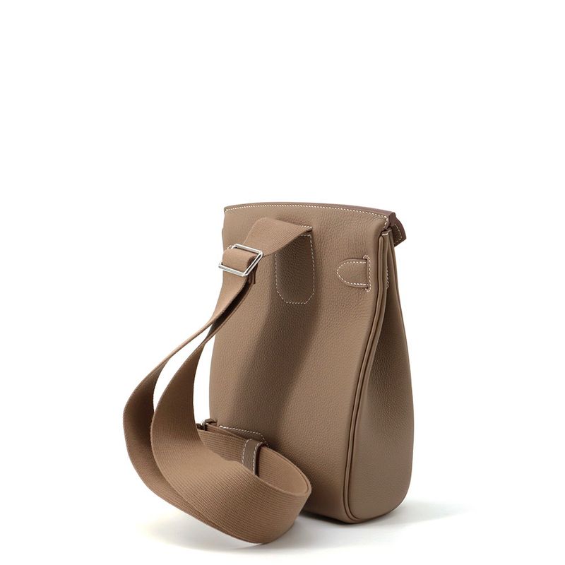 Hermes Belt Bag Kelly Hac a Dos PM Etoupe Silver Togo