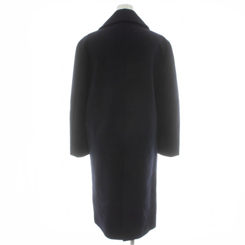 Celine Star Coat Long Length Wool 34 Navy 2