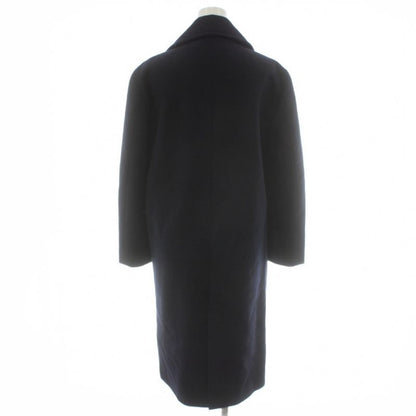 Celine Star Coat Long Length Wool 34 Navy 2